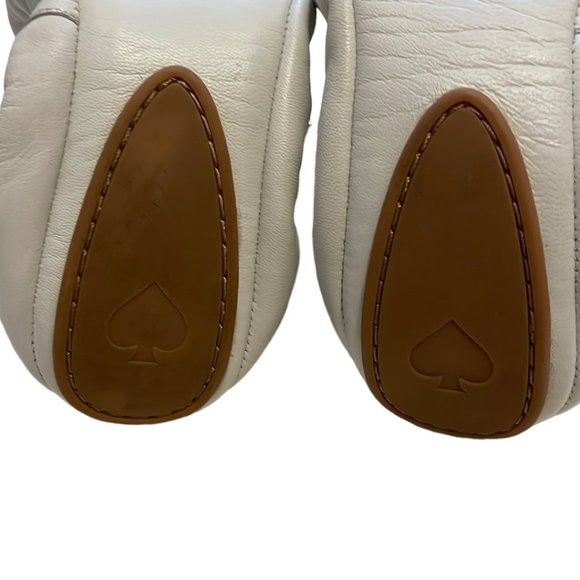 Kate Spade Cream Flats with Silver Embroidery - Picture 3 of 7
